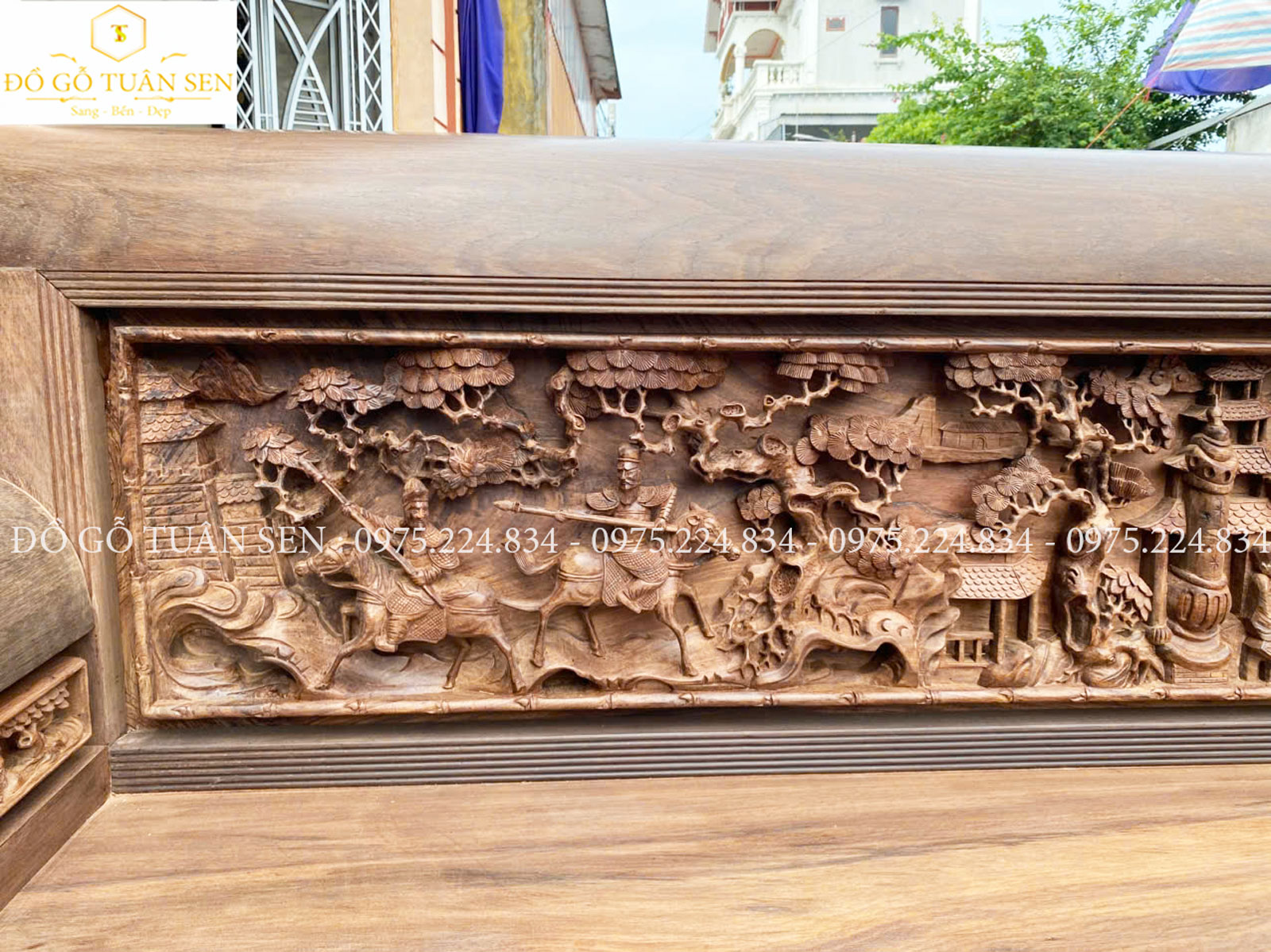 Thông tin chi tiết bộ trường kỷ Khổng Lồ gỗ gụ No1